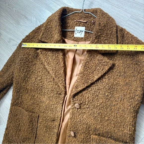 Cozy Chocolate Brown Teddy Coat | Oversized Faux Fur Jacket Size M/L - Picture 8 of 16